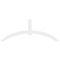 Ekena Millwork Archdale Architectural Grade PVC Gable Bracket, 108"W x 40 1/2"H x 2"D x 6"F, 9/12 Pitch GBP108X41X0206ARC00 - alternate 5